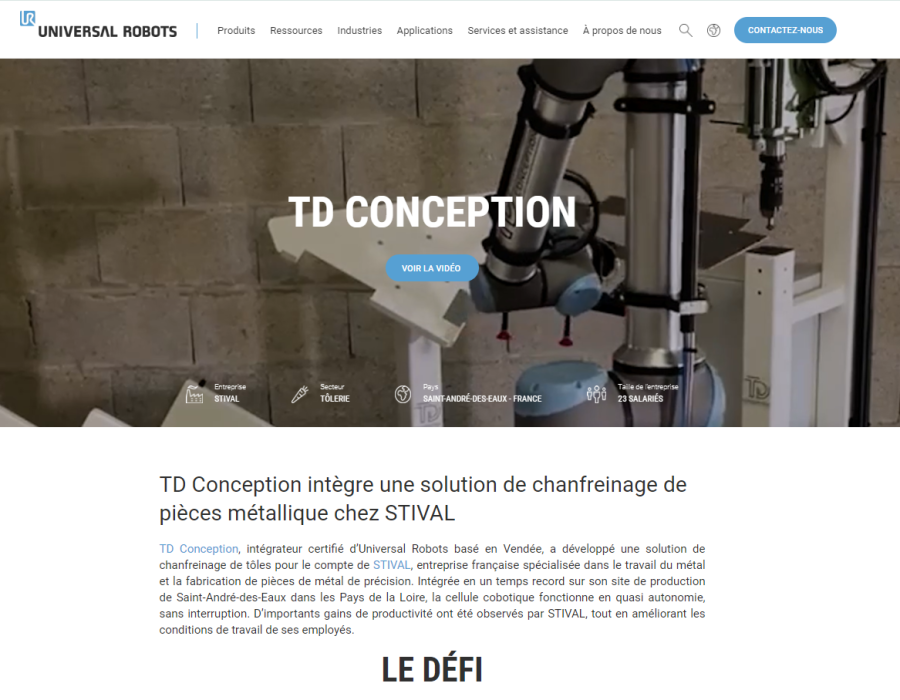 TD CONCEPTION UNIVERSAL ROBOT